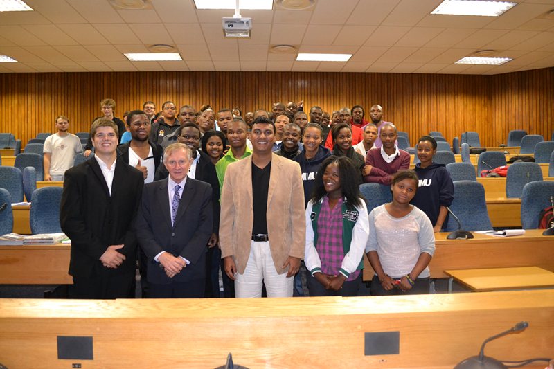 A SAICE meeting was held recently at which the President of SAICE, Peter Kleynhans (center) and the CEO of SAICE, Manglin Pillay (left), visited the SAICE Al¬goa Branch as well as the students of the NMMU SAICE Student Chapter. HOD of Civil Engineering, Vincent Danoher (right) said, “The event was well attended by about 45 students and one could see the students enjoyed it tremendously.”